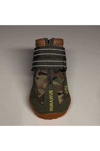 cagancaglarayakkabı Ghete antiderapante impermeabile Glaray pentru câini, din cauciuc siliconic/poliester, camuflaj, mărimea 5