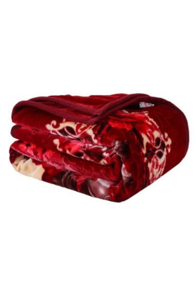 Generic Korean heavy winter blanket, soft and warm, double bed blanket, size 200x240 cm, weight 8 kg