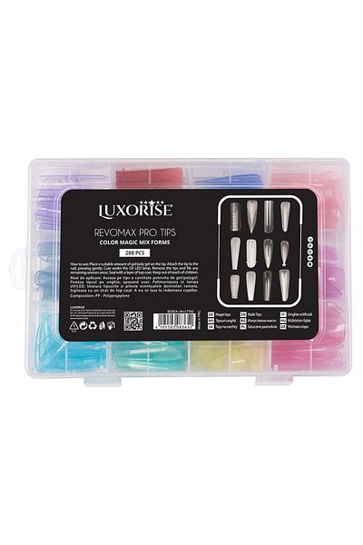 LUXORISE REVOMAX Color Magic Mix LUXORISE Capsule reutilizabile pentru Polygel și Gel, 288 buc.