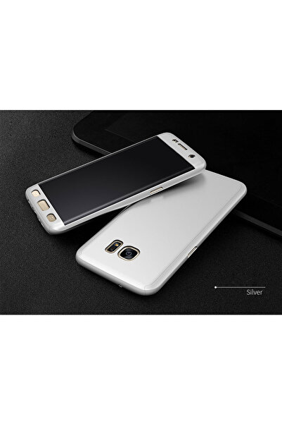 OEM Husă de protecție pentru Samsung Galaxy S7 Edge, argintie, față-spate com...