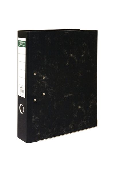 Roco Standard Box File – Black, 7.50 cm Spine, F4/A4 Size, Pressboard