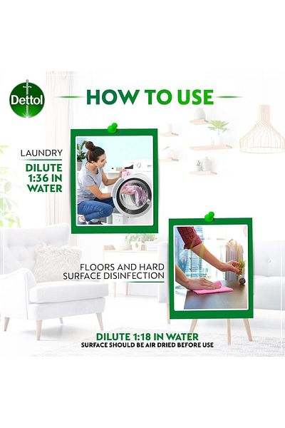 Dettol Disinfectant Liquid 500 ml Multipurpose Protection Against Germs, Bacteria & Viruses