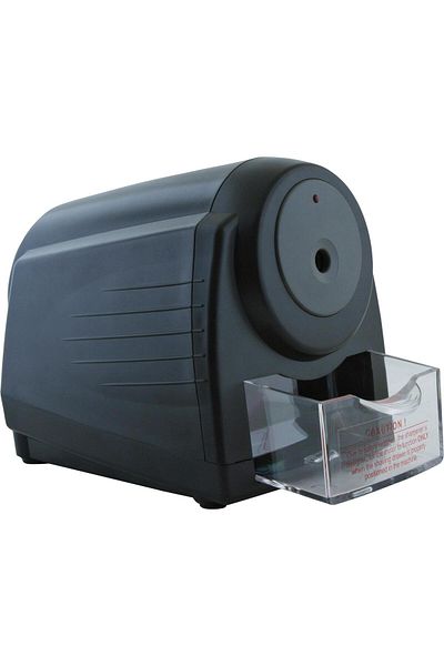 Roco Electric Pencil Sharpener – Single Hole, Black