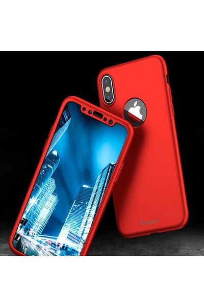 OEM Husă de protecție pentru Apple iPhone XS MAX, carcasă originală iPaky Pro roșie, acoperire completă la 360 de grade