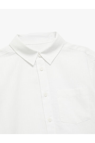 Koton Klasická bavlněná košile s krátkým rukávem