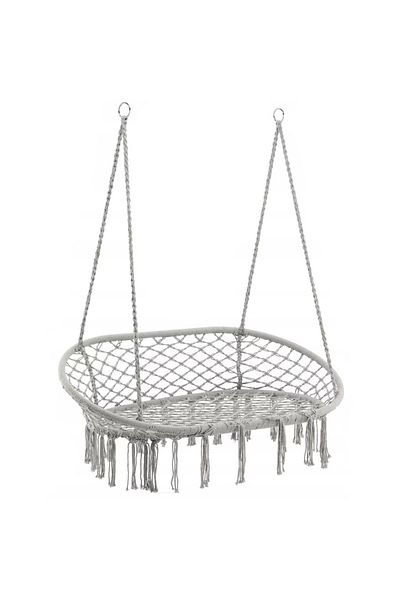 TodayShop Balansoar dublu pentru casă sau grădină, suspendat, cu franjuri