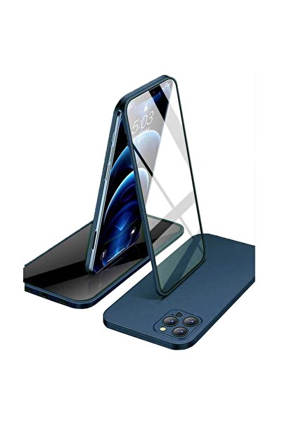 Smart Tech Apple iPhone 12 Pro Uyumlu 360 Derece Tam Kaplayan Cam Kapak Kılıf