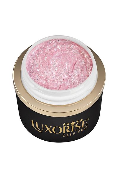 LUXORISE Gel Design 3D LUXORISE - Strălucire Regală, Șampanie Roz 5ml