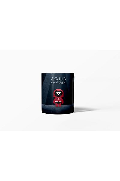 MECKSA Squid Game Triangle Guard Black Mug 11OZ
