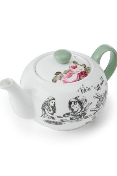 MIKASA X V&A Alice in Wonderland 400ml Fine China Porcelain Teapot