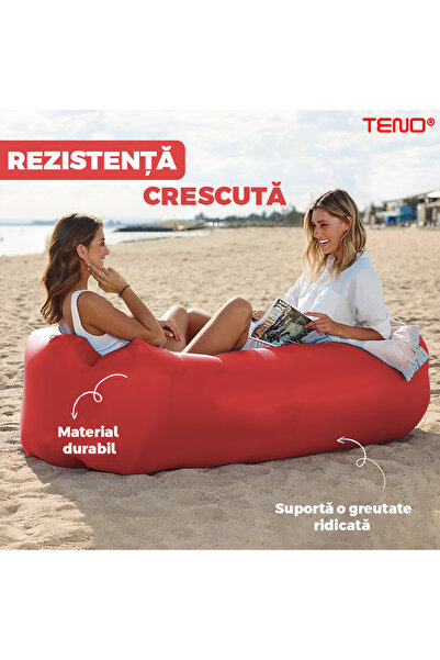 Teno INFLATABLE CHAIR MATTRESS - RED LAZYBAG - TENO
