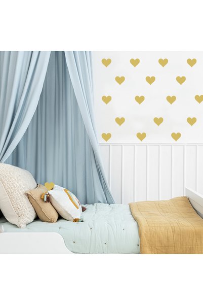 BugyBagy Heart Wall Sticker Set in 5cm Size - 125 Pieces