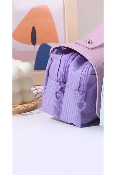 ada çanta kırtasiye Children's Pencil Case Kuromi Figure Double Compartment Ad78133