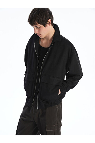 LC Waikiki عروض رائعة من RMZ CLOTHING سترة رجالية من جلد الغزال ذات ياقة قميص...