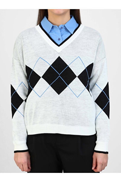 Por La Cara Knitwear tunic - bone - por la cara