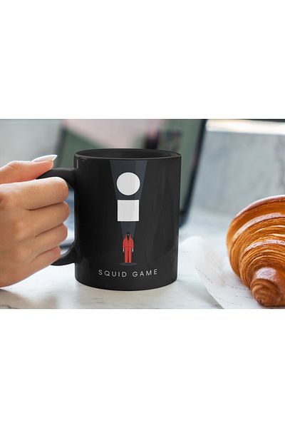 MECKSA Squid Game "The Game Begins" Black Mug 11OZ