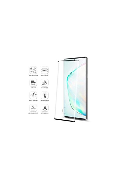 OEM 9H фолио, за Samsung Galaxy Note 10 +/Note 10 Plus, черно
