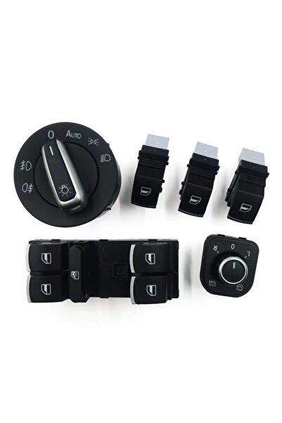 NTY Set Butoane compatibile Volkswagen Passat B6, B7, CC, Eos, Jetta, Golf 5, 6, Tiguan, Touran, Caddy,