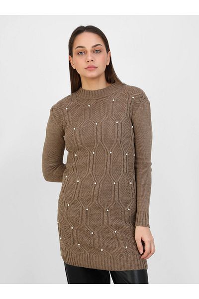 Por La Cara Knitwear Tunic - Biskuvi - Por La Cara