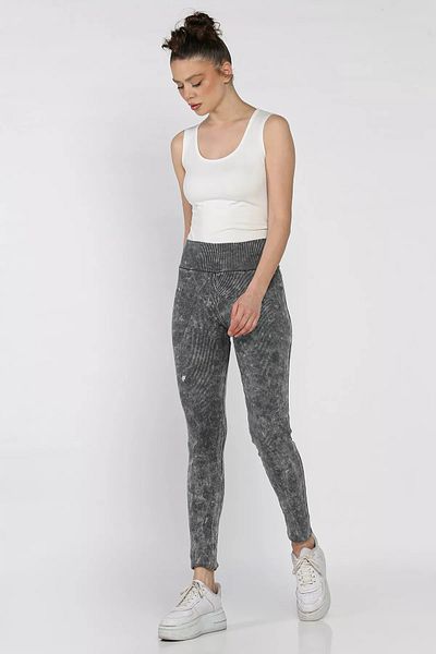 GÜLSELİ Тъмносиви клинове с изпръскан камизолен ефект (съвместими с M-L-XL)