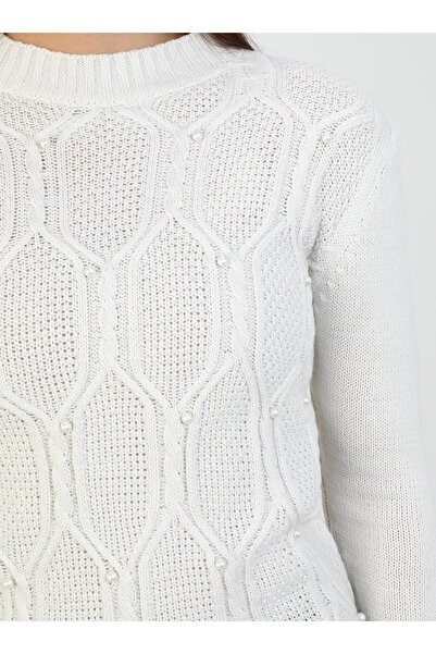 Por La Cara Knitwear tunic - bone - por la cara