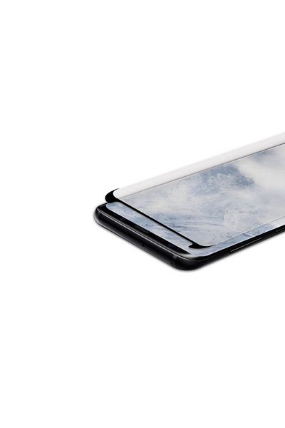 OEM Folie de sticlă, Samsung Galaxy S8, ecran complet, compatibilă cu carcasa, neagră