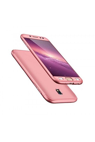 MNMYSTYLE Калъф за Samsung Galaxy J7 2017, FullBody розово-златен, 360-градус...