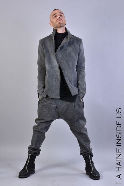 La Haine Inside Us REGULAR BULL STRETCH JACKET - LA HAINE INSIDE US - GREY, XXXL