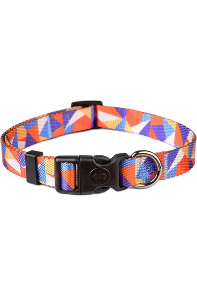 Astorpet adjustable dog collar, polyester/metal/plastic, multicolor, size M