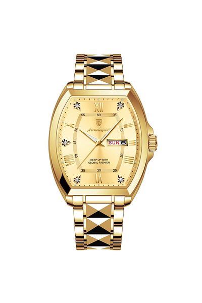 delis Men's watch Poedagar CS1784, stainless steel, gold, gold dial