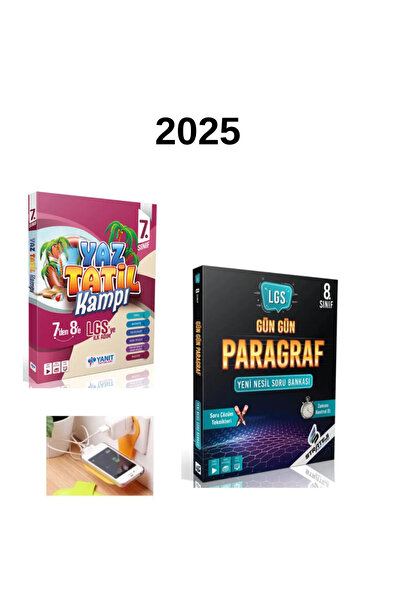 En Yayınları YANIT 7.SINIF YAZ TATİL KAMPI + 8.SINIF GÜN GÜN PARAGRAF SET 202...