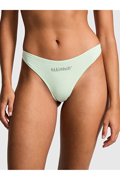 Victoria's Secret Pamuklu Derin Bacak Kesim Tanga