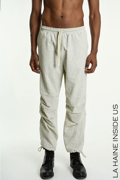 La Haine Inside Us REGULAR FIT PANTS WITH ELASTIC WAIST - LA HAINE INSIDE US - XL, CREAM