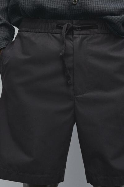 Massimo Dutti Jogger poplin bermuda şort