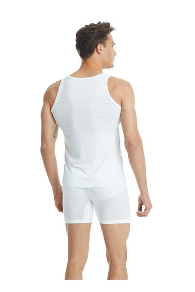 Blackspade Pack of 2 Soft Fabric Silver Classic Singlets