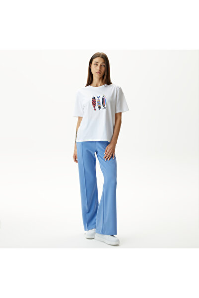 Nautica Kadın Mavi Standart Fit Eşofman Altı