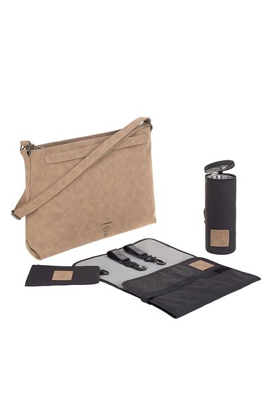 Lassig Shoulder Baby Care Travel Bag Camel