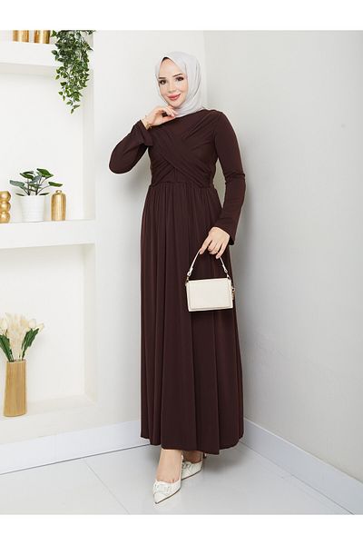 Wual giyim Φόρεμα Sandy Cross Draped με κορδόνια