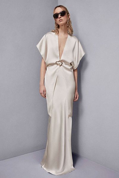 Patrizia Pepe FUSTA SATIN - PATRIZIA PEPE - 42, CREM