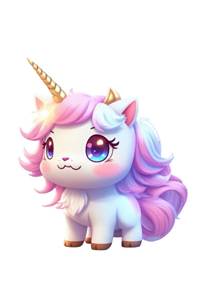 INOVATIX Set de 8 bucăți, autocolant unicorni, INOVATIX®. 6 cm