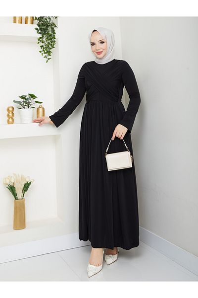 Wual giyim Φόρεμα Sandy Cross Draped με κορδόνια