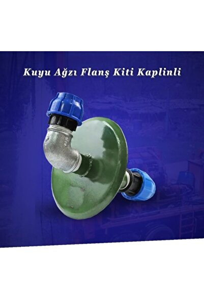 İMP Rota Makina 1¼'' KUYU AĞZI FLANŞ TAKIMI ( Demir Kuyruklu Dirsek,2 Adet Pu...