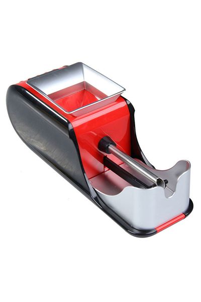 Teno Teno® Electric Cigarette Maker, 3 grinding levels, tobacco injector, red/black