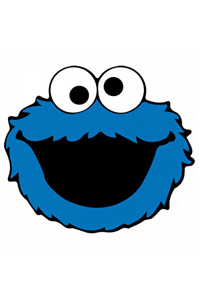 INOVATIX Set de 8 piese, autocolant Cookie Monster Sesame Street cu ochi pe t...