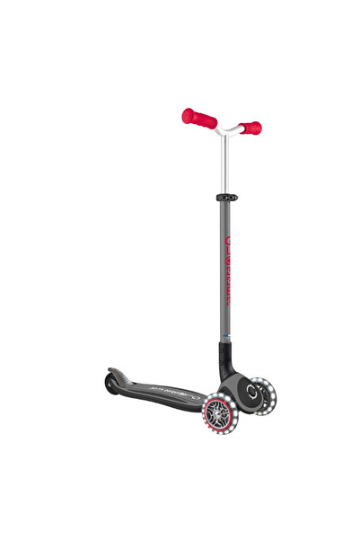 Globber Master Işıklı Katlanabilir Scooter Kırmızı-Siyah 663-120