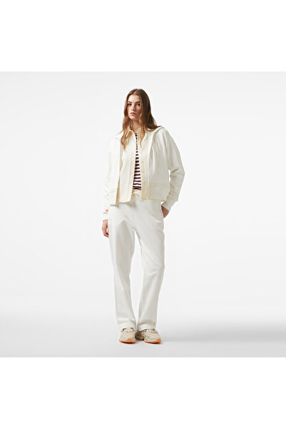 Lacoste x House of SuperStep Kadın Krem Hoodie