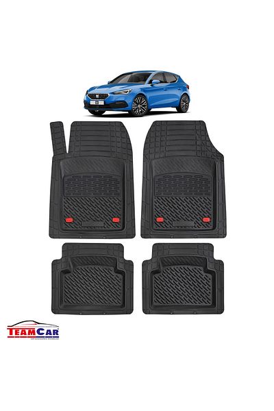 TEAMCAR ® Tray Type Car Mats Compatible With Seat Leon Mk4 (2020–PRESENT) - Hatchback