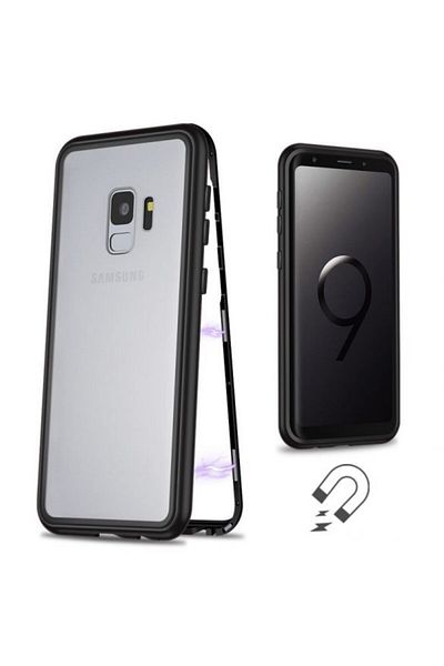 OEM Carcasă magnetică de protecție 360° pentru Samsung Galaxy S9, neagră