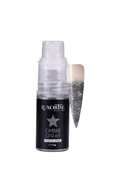 LUXORISE Lac de unghii spray Ombre LUXORISE Disco - Negru Miezul Nopții