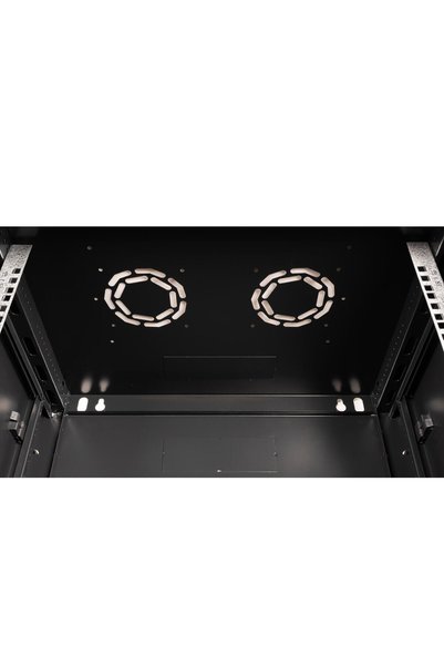 Lande - 18U 19" Wall Mounted Rack Cabinet – Width: 600 mm |   Depth: 450 mm – Black
